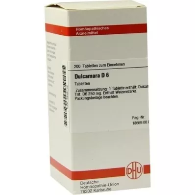 DULCAMARA D 6 tablet, 200 adet DULCAMARA D 6 tablet, 200 adet
