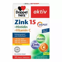 DOPPELHERZ Çinko+Histidin Depo Tabletler aktif, 30 adet