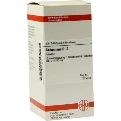GELSEMIUM D 12 tablet, 200 adet