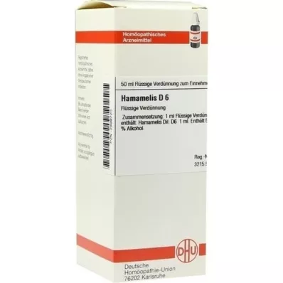 HAMAMELIS D 6 Seyreltme, 50 ml HAMAMELIS D 6 Seyreltme, 50 ml