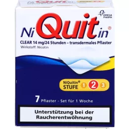 NIQUITIN Şeffaf 14 mg transdermal yama, 7 adet