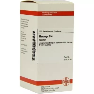 HARONGA D 4 tablet, 200 adet HARONGA D 4 tablet, 200 adet