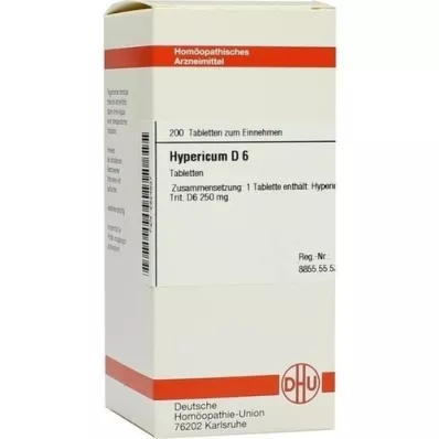 HYPERICUM D 6 tablet, 200 adet HYPERICUM D 6 tablet, 200 adet