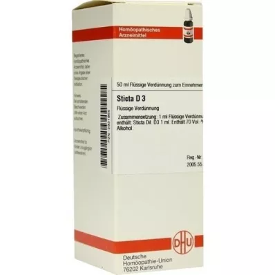 STICTA D 3 Seyreltme, 50 ml STICTA D 3 Seyreltme, 50 ml