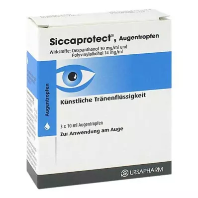 SICCAPROTECT Göz damlası, 3X10 ml