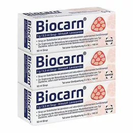 BIOCARN Şurup, 3X50 ml