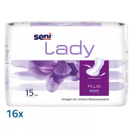 SENI Bayan idrar kaçırma pedi plus, 16X15 adet