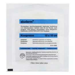 ALUDERM 10x10 cmlik sıkıştırılmış, 1 adet