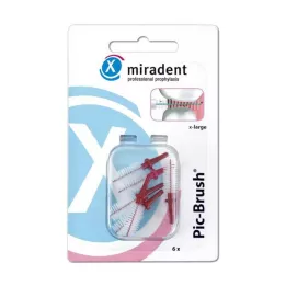 MIRADENT Interd.Pic-Brush yedek fırça x-large bordo, 6 adet