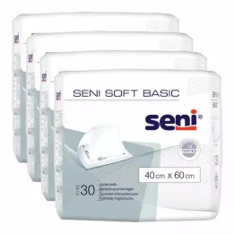 SENI Soft Basic yatak koruma örtüsü 40x60 cm, 4X30 adet