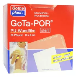 GOTA-POR PU Yara filmi 10x6 cm steril alçı, 50 adet