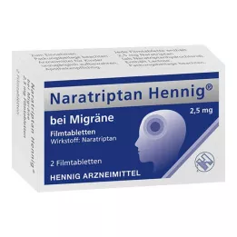 NARATRIPTAN Hennig Migren İçin 2,5 mg film kaplı tablet, 2 adet