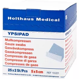 MULLKOMPRESSEN Ypsipad 5x5 cm steril 8 katlı, 25X2 adet