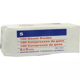 MULLKOMPRESSEN Ypsipad 5x5 cm steril olmayan 8 katlı, 100 adet