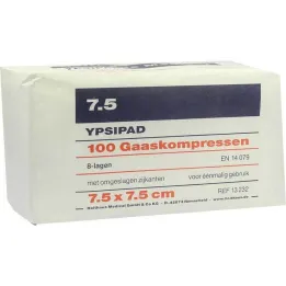 Gazlı bez Ypsipad 7,5x7,5 cm steril olmayan 8 kat kompres, 100 adet