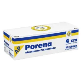 Porena elastik gazlı bez bandajı 4 cm çellosuz beyaz, 10 adet