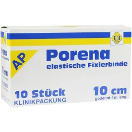 Porena elastik gazlı bez bandajı 10cm çellosuz beyaz, 10 adet