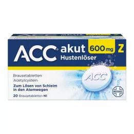 ACC akut 600 Z öksürük balgam söktürücü efervesan tablet, 20 adet