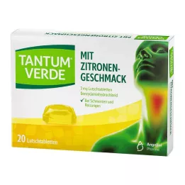 TANTUM VERDE Limon aromalı 3 mg pastil, 20 adet