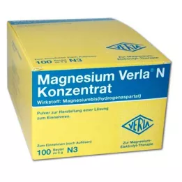MAGNESIUM VERLA Oral uygulamaya yönelik N konsantre tozu, 100 adet