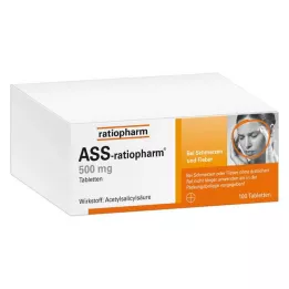 ASS-ratiopharm 500 mg tabletler, 100 adet