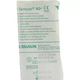 SURECAN Port kanülü 20 Gx25 mm açılı, 1 adet