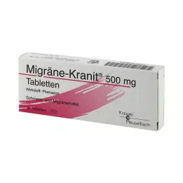 MIGRÄNE KRANIT 500 mg tabletler, 10 adet