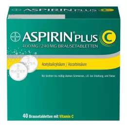 ASPIRIN artı C efervesan tabletler, 40 adet