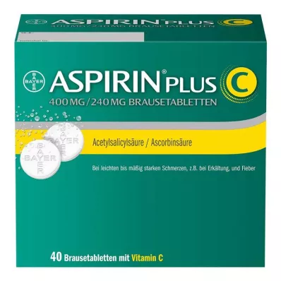 ASPIRIN artı C efervesan tabletler, 40 adet