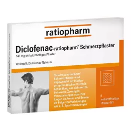 DICLOFENAC-ratiopharm ağrı bantları, 5 adet