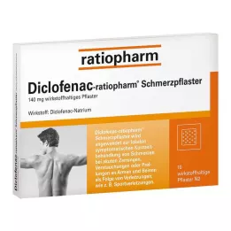 DICLOFENAC-ratiopharm ağrı bantları, 10 adet