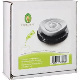 DUFTSTEIN Enerji spiral seramik tabak siyah, 1 adet