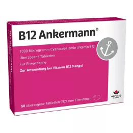 B12 ANKERMANN kaplı tabletler, 50 adet