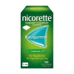 NICORETTE 2 mg taze naneli sakız, 105 adet