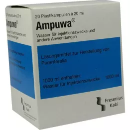 AMPUWA Plastik ampul enjeksiyon/infüzyon solüsyonu, 20X20 ml