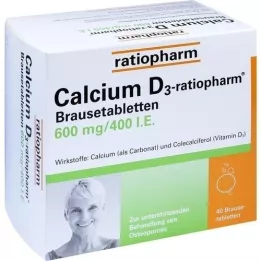 CALCIUM D3-oransal efervesan tabletler, 40 adet