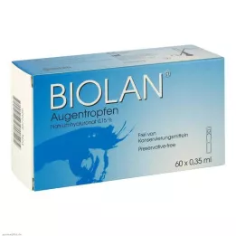 BIOLAN Göz damlası tek dozluk pipetler, 60X0,35 ml