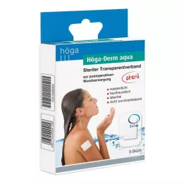 HÖGA-DERM aqua ste.Transp.Verb.m.Wundauflage 5x7 cm, 5 adet