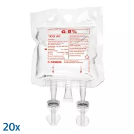 GLUCOSE %5 B.Braun Ecobag, 20X100 ml