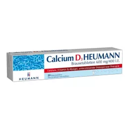 CALCIUM D3 Heumann efervesan tabletler 600 mg/400 IU, 20 adet
