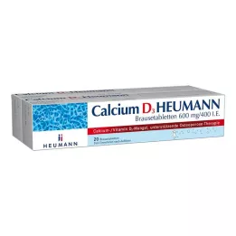 CALCIUM D3 Heumann efervesan tabletler 600 mg/400 I.E., 40 adet