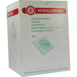 NOBALUMENAL Göz kompresi 54x70 mm steril, 25 adet