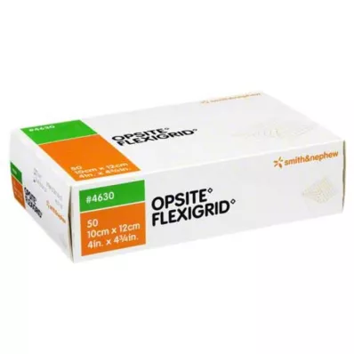 OPSITE Flexigrid transp. yara örtüsü 10x12 cm steril, 50 adet OPSITE Flexigrid transp. yara örtüsü 10x12 cm steril, 50 adet