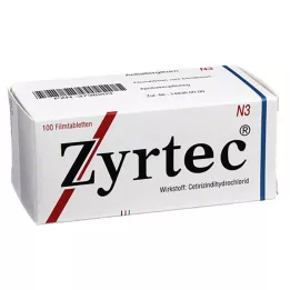ZYRTEC Film kaplı tabletler, 100 adet