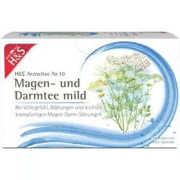 H&S mide ve bağırsak çayı hafif filtre poşetleri, 20X2,0 g