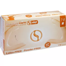 SEMPERCARE Vinil Unters.Handsch.unst.pudfr.Gr.M, 100 adet