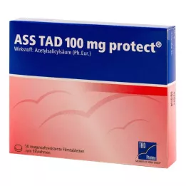 ASS TAD 100 mg mide koruyucu film kaplı tabletler, 50 adet