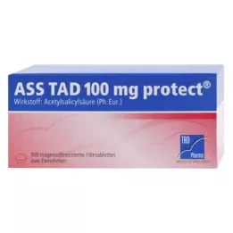ASS TAD 100 mg mide koruyucu film kaplı tabletler, 100 adet