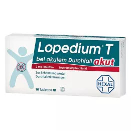 LOPEDIUM T akut ishal için akut tabletler, 10 adet