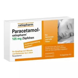 PARACETAMOL-ratiopharm 125 mg fitil, 10 adet